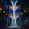Световой фонтан "Королевский стандарт" 1.3х2 м мульти